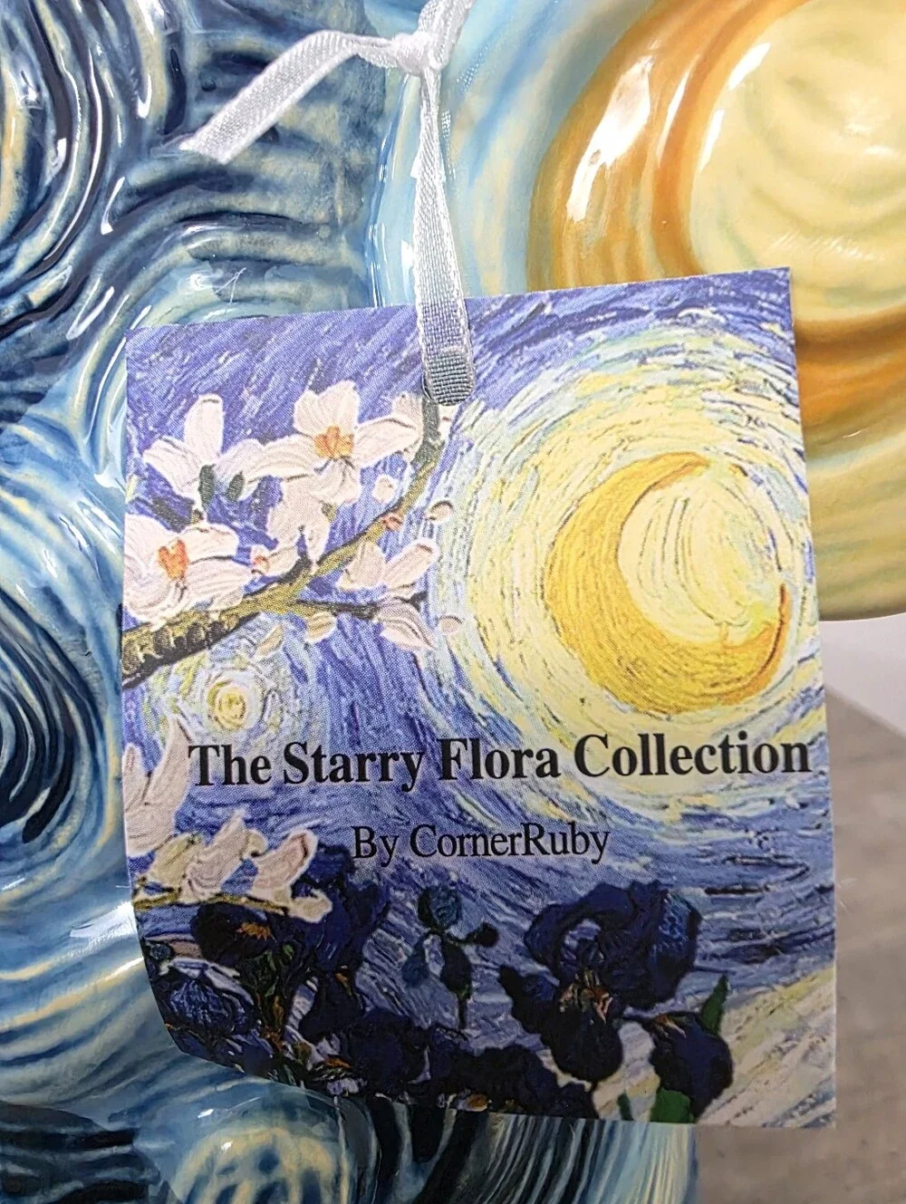 Corner Ruby Van Gogh The Starry Night Pitcher Vase Halloween Decor New